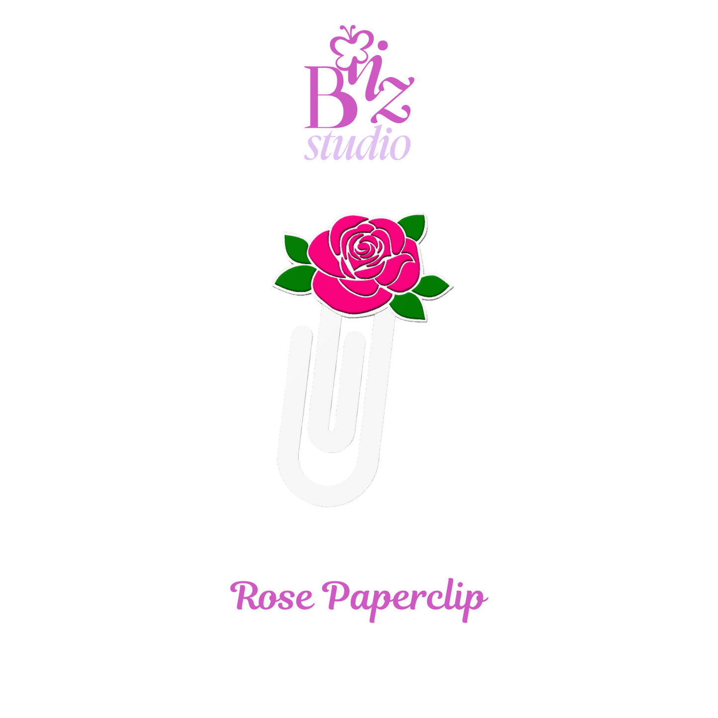 Rose 3D Paperclip
