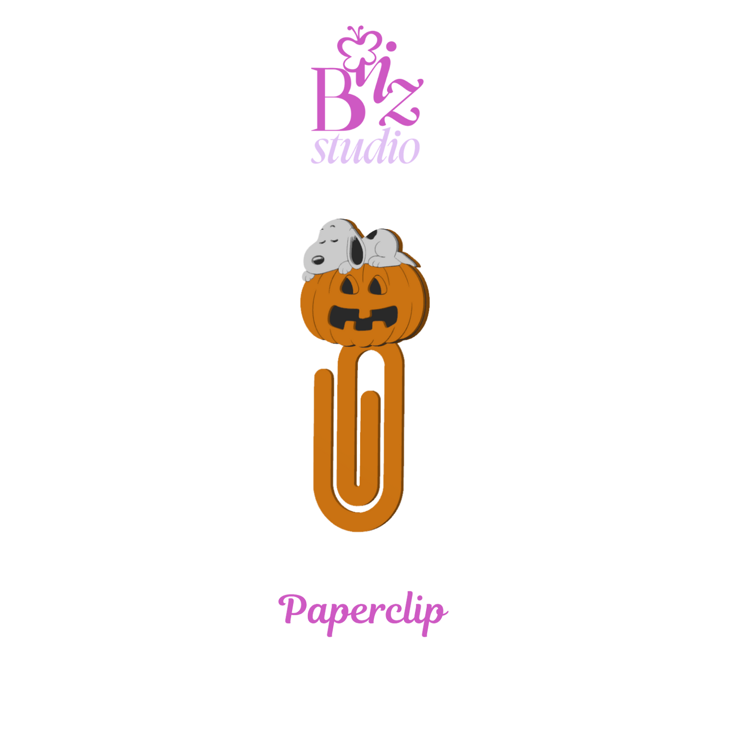 Floppy Ears 3D Pumpkin Paperclip