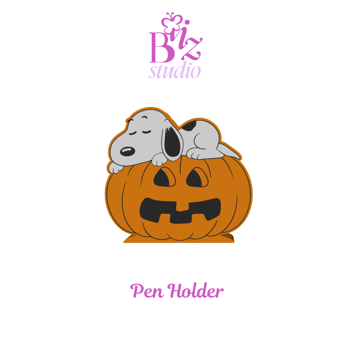 Floppy Ears 3D Pumpkin Pen Holder