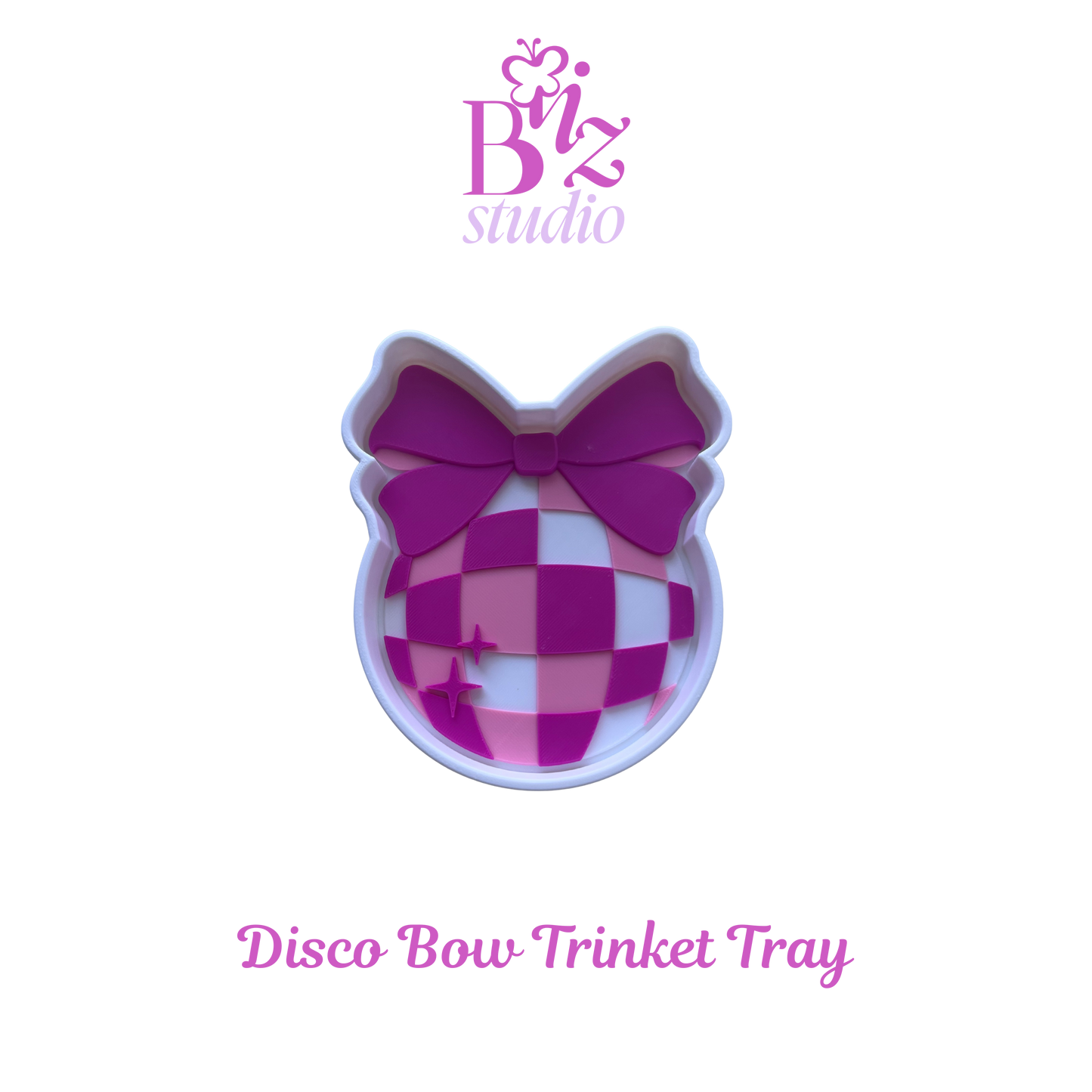 Disco Bow 3D Trinket Tray