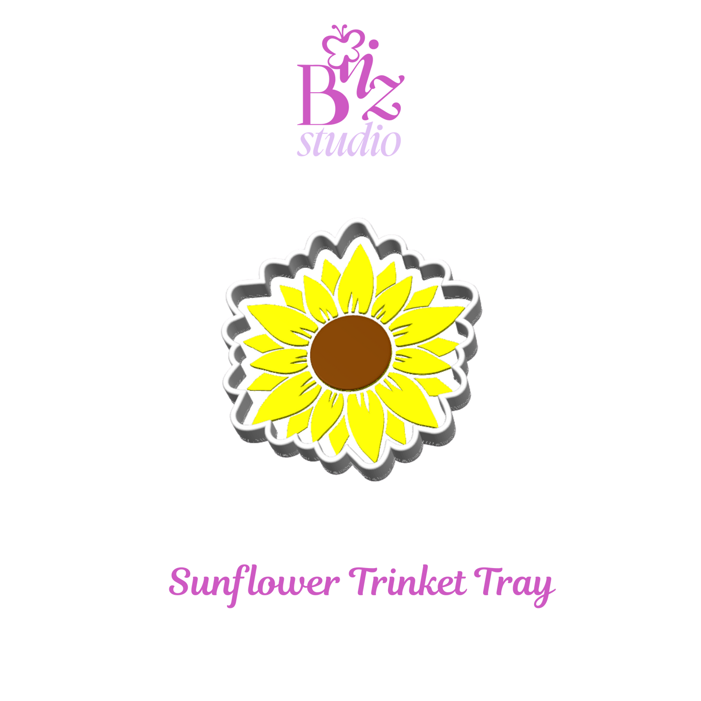 Sunflower 3D Trinket Tray