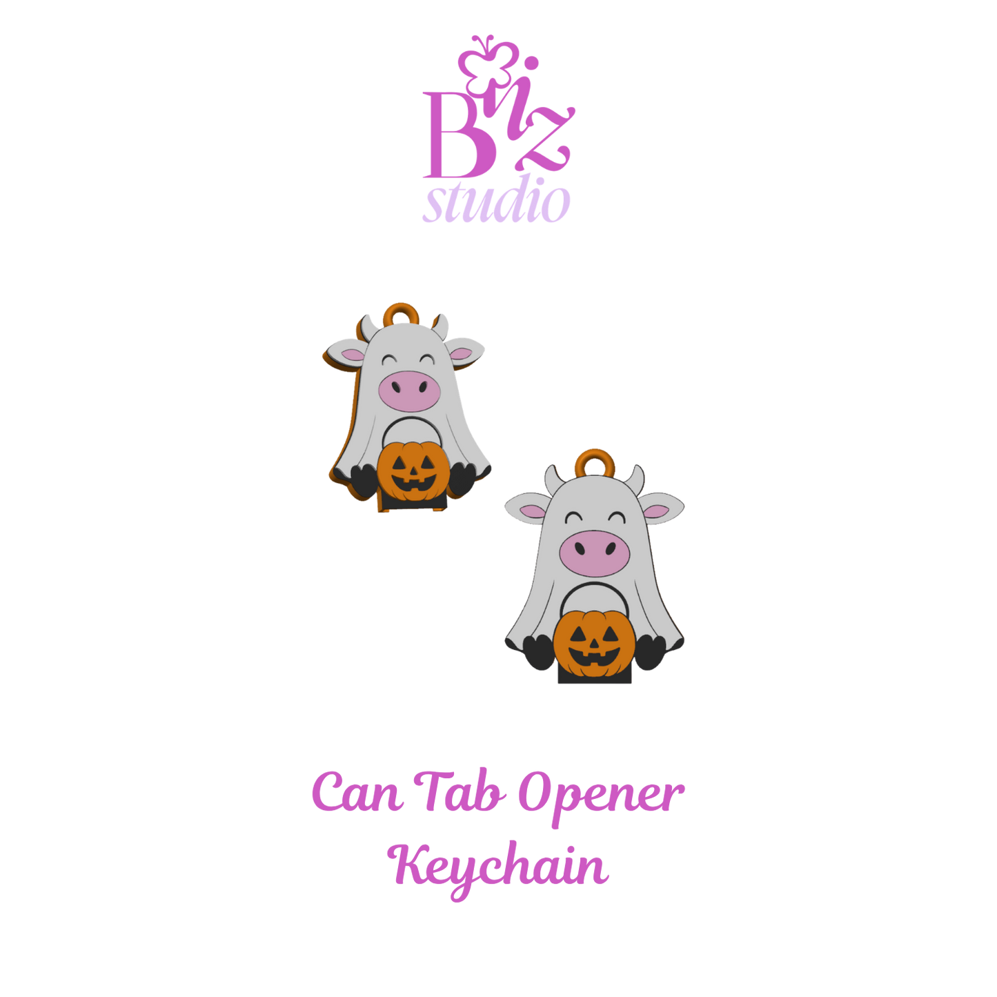 Ghost Cow 3D Can Tab Opener