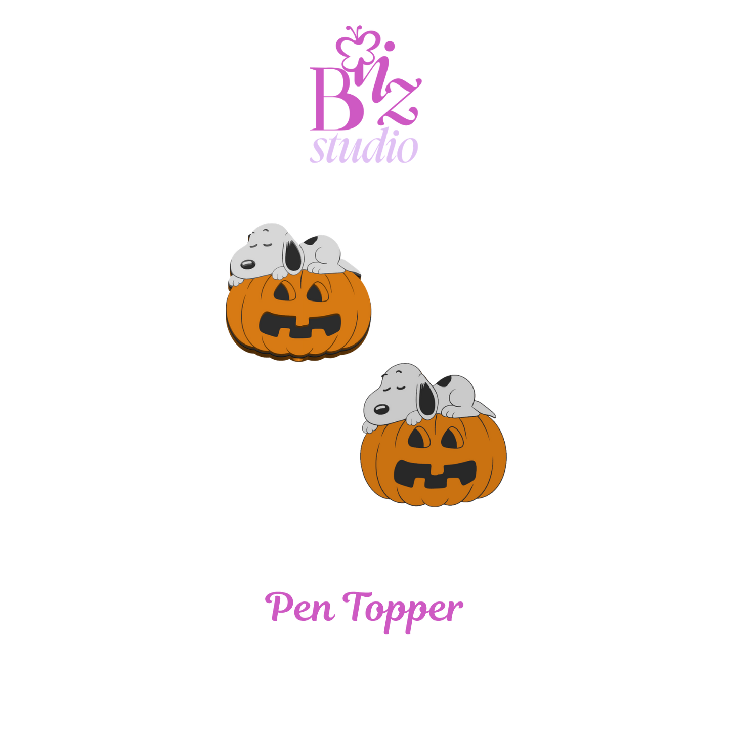 Floppy Ears 3D Pumpkin Pen Topper