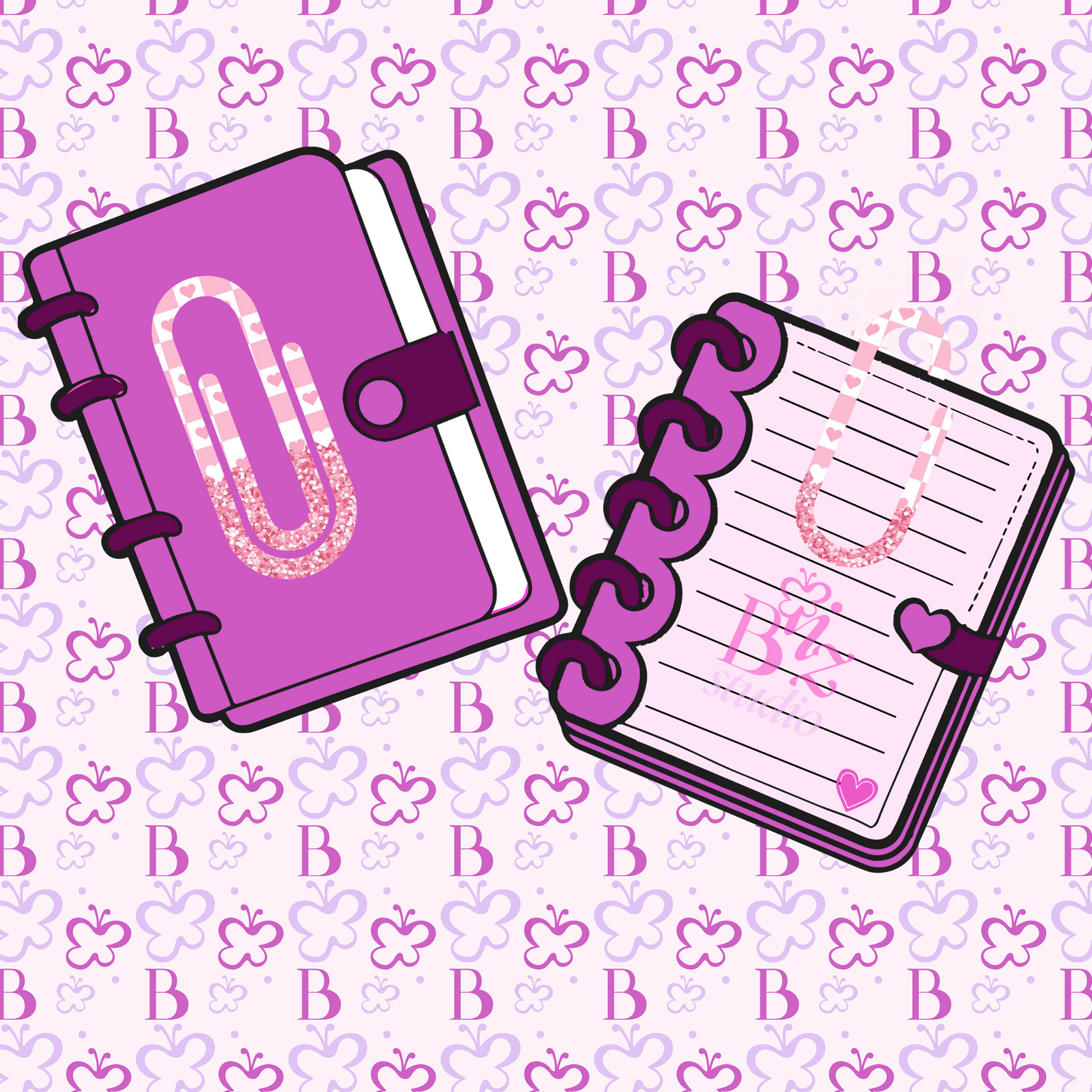 Checker Designs Jumbo Paperclip
