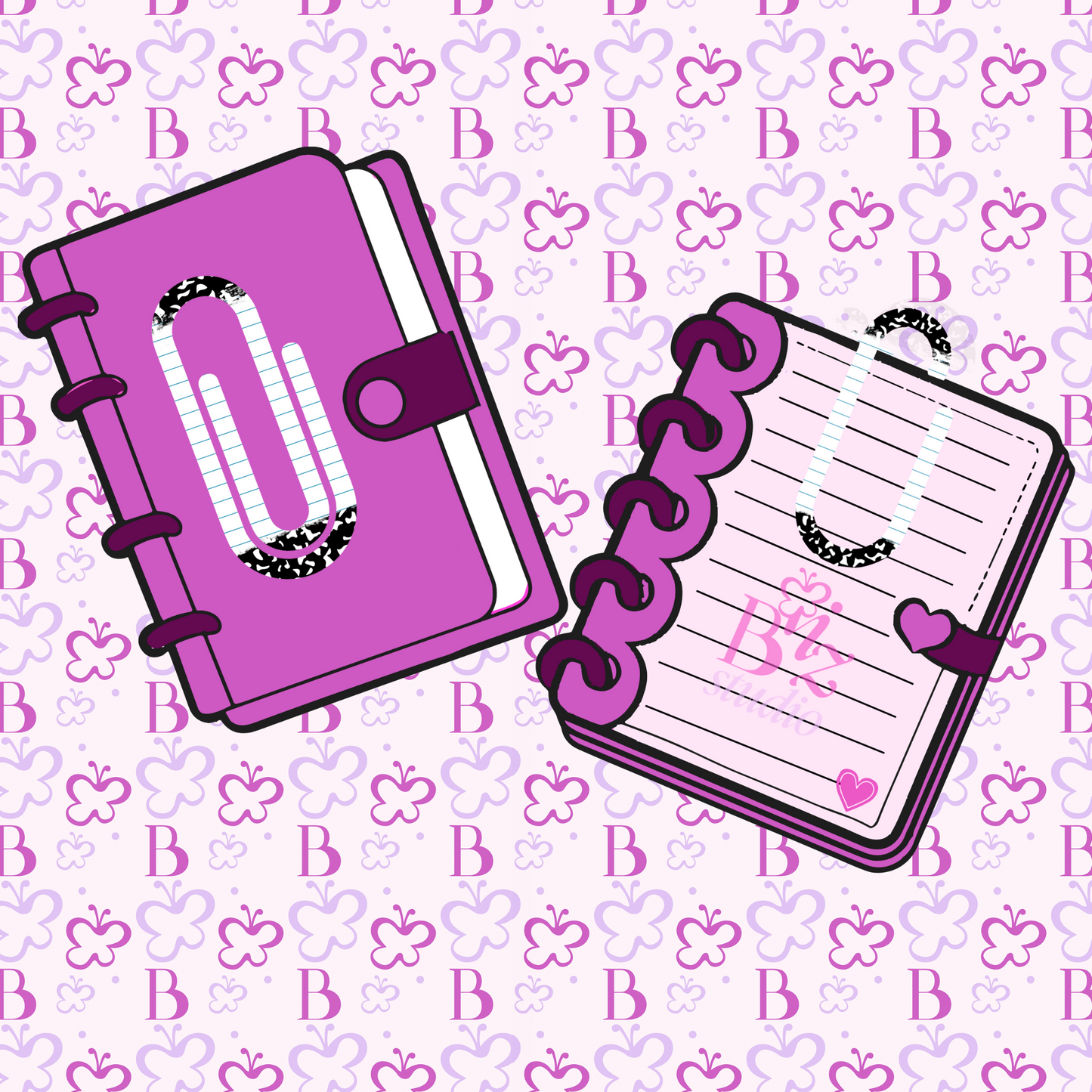 Jumbo Pencil Designs Paperclip