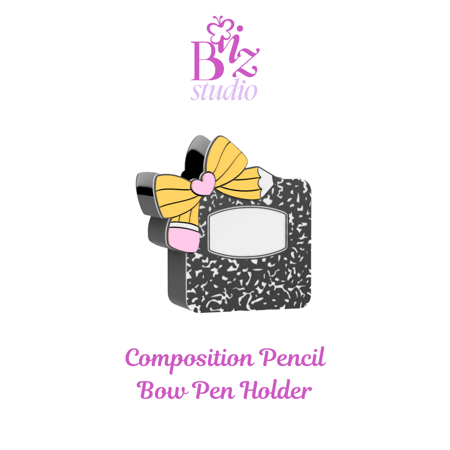 Composition Pencil Bow 3D Pen Holder