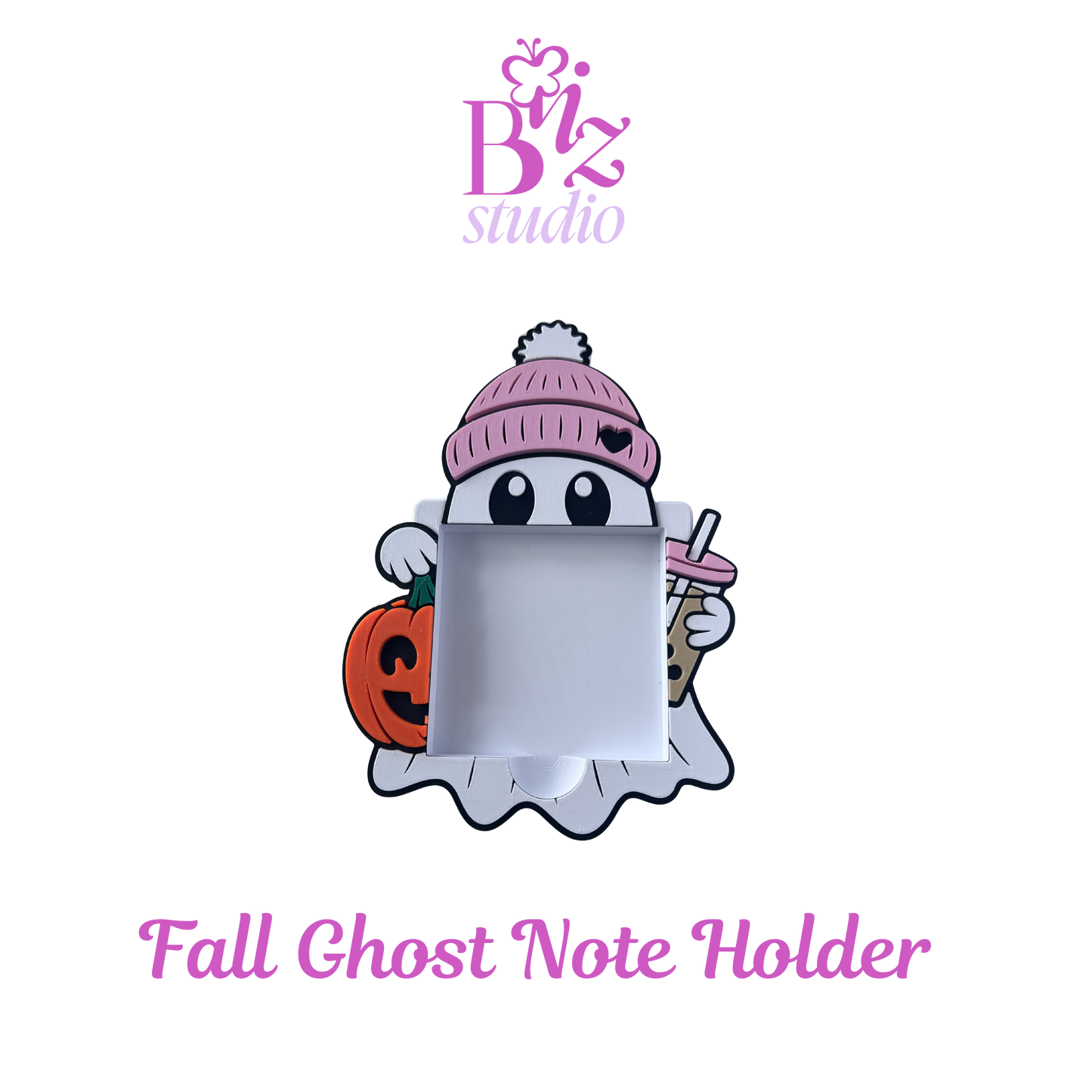 Fall Ghost 3D Sticky Note Holder