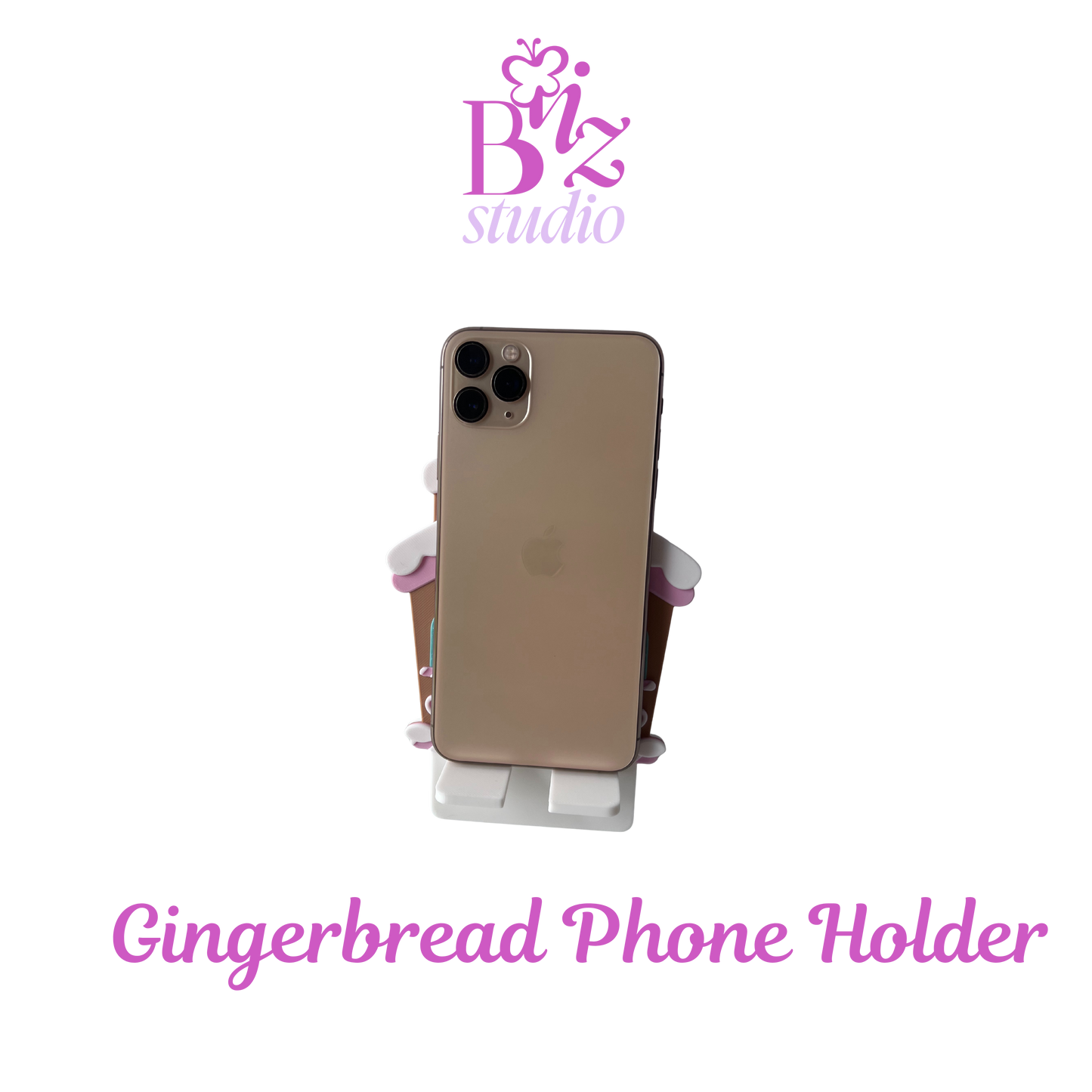 Gingerbread 3D Phone Holder