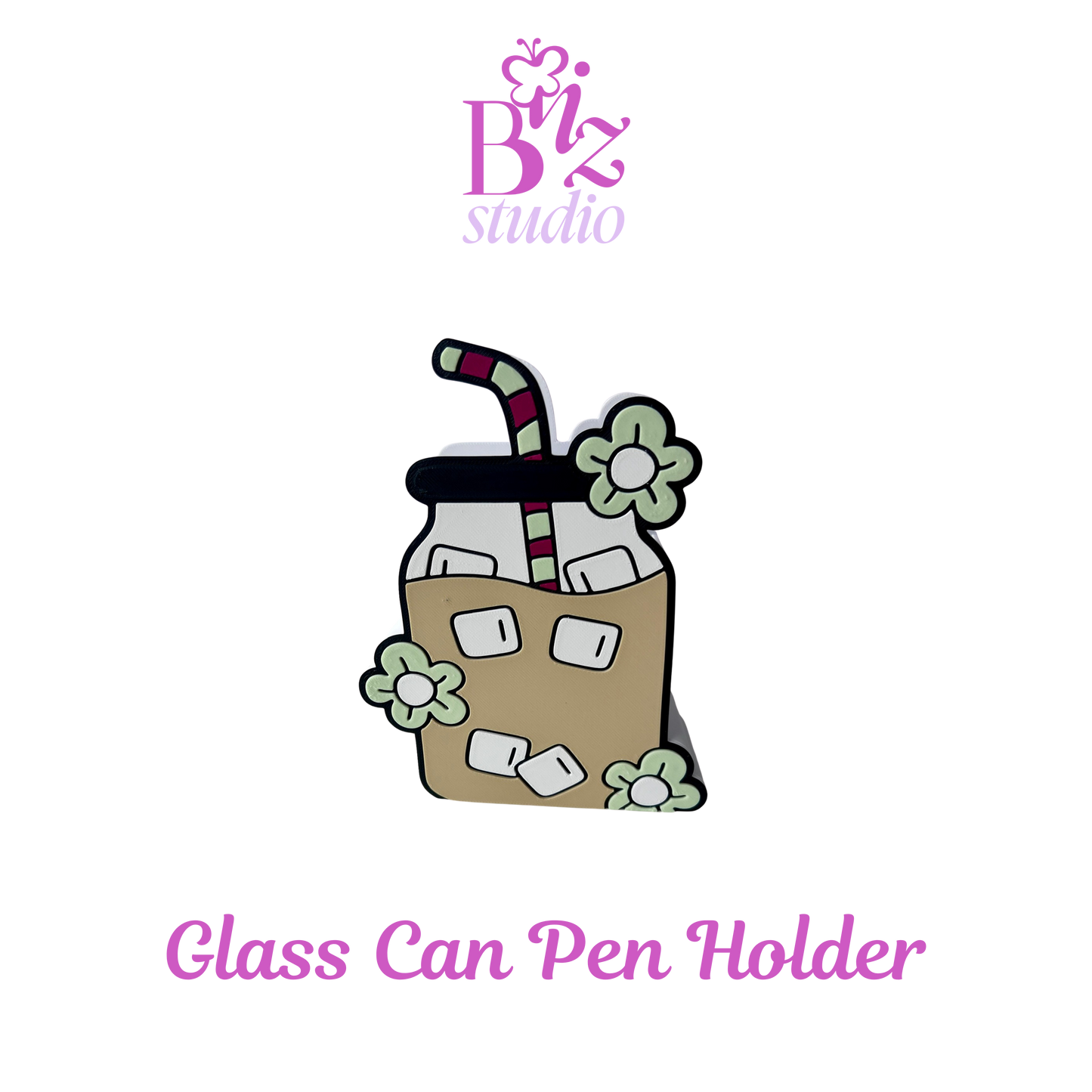 Glass Can 3D Pen Holder