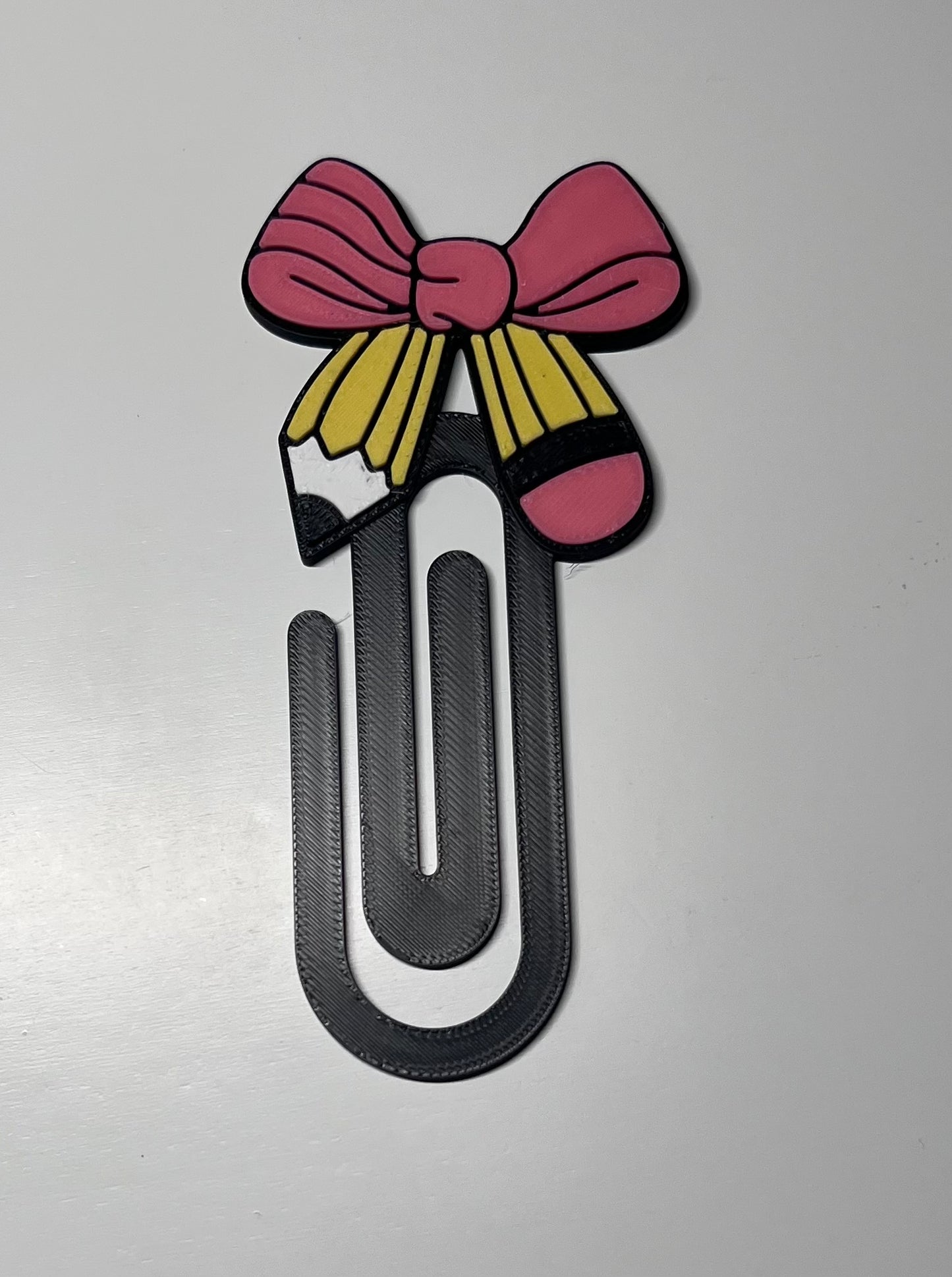 Pencil Bow Jumbo 3D Paperclip
