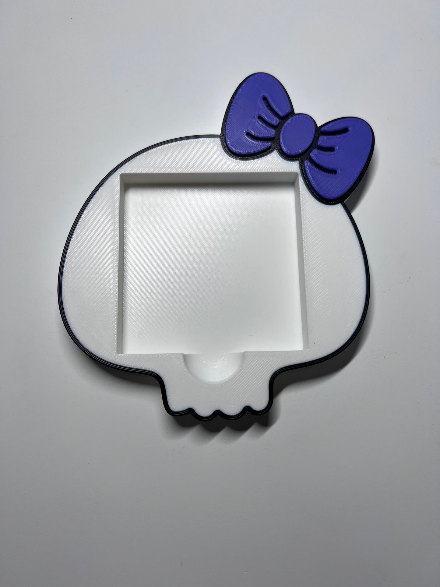 Skull Bow 3D Sticky Note Holder