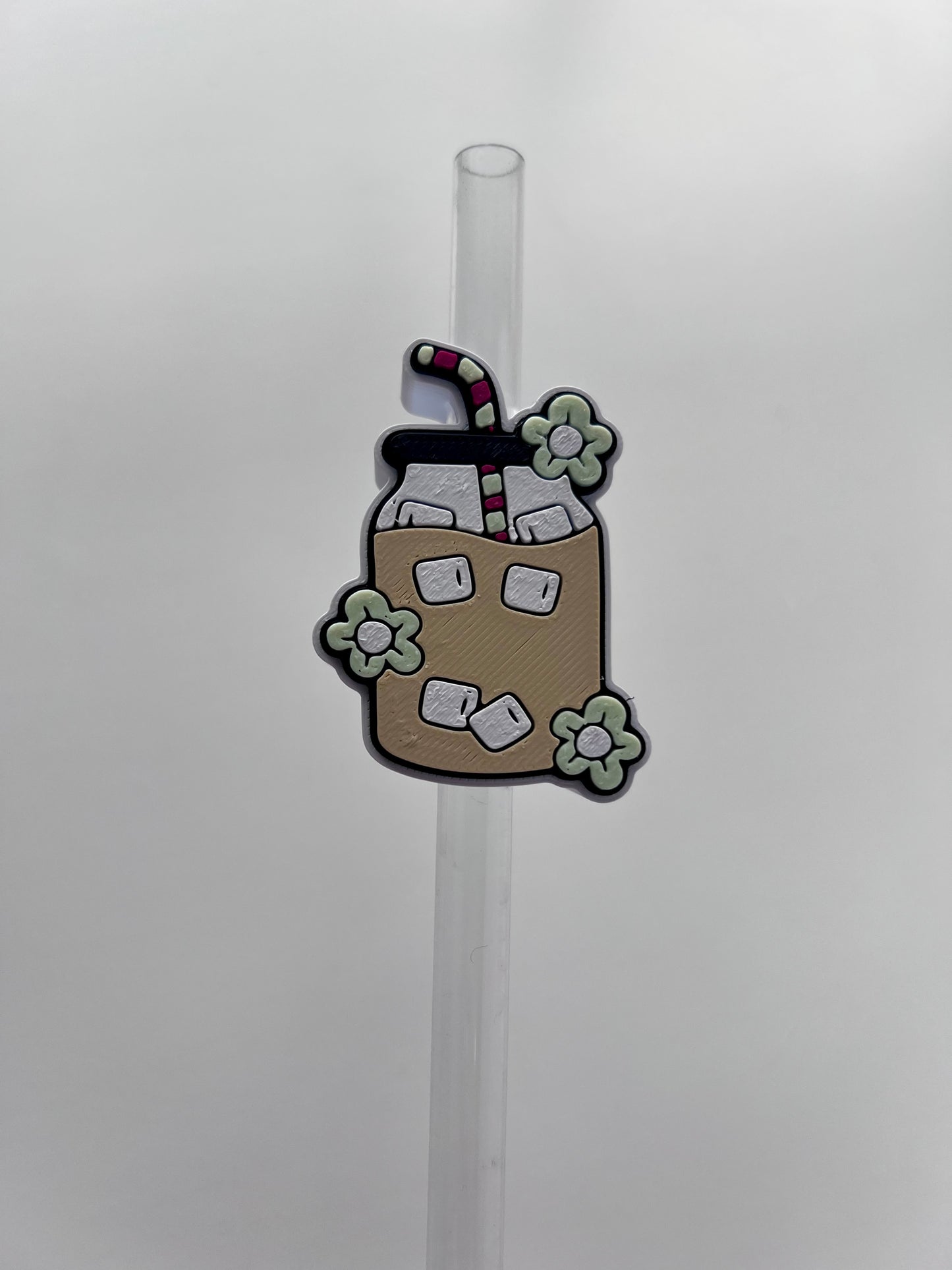Glass Can 3D Straw Topper