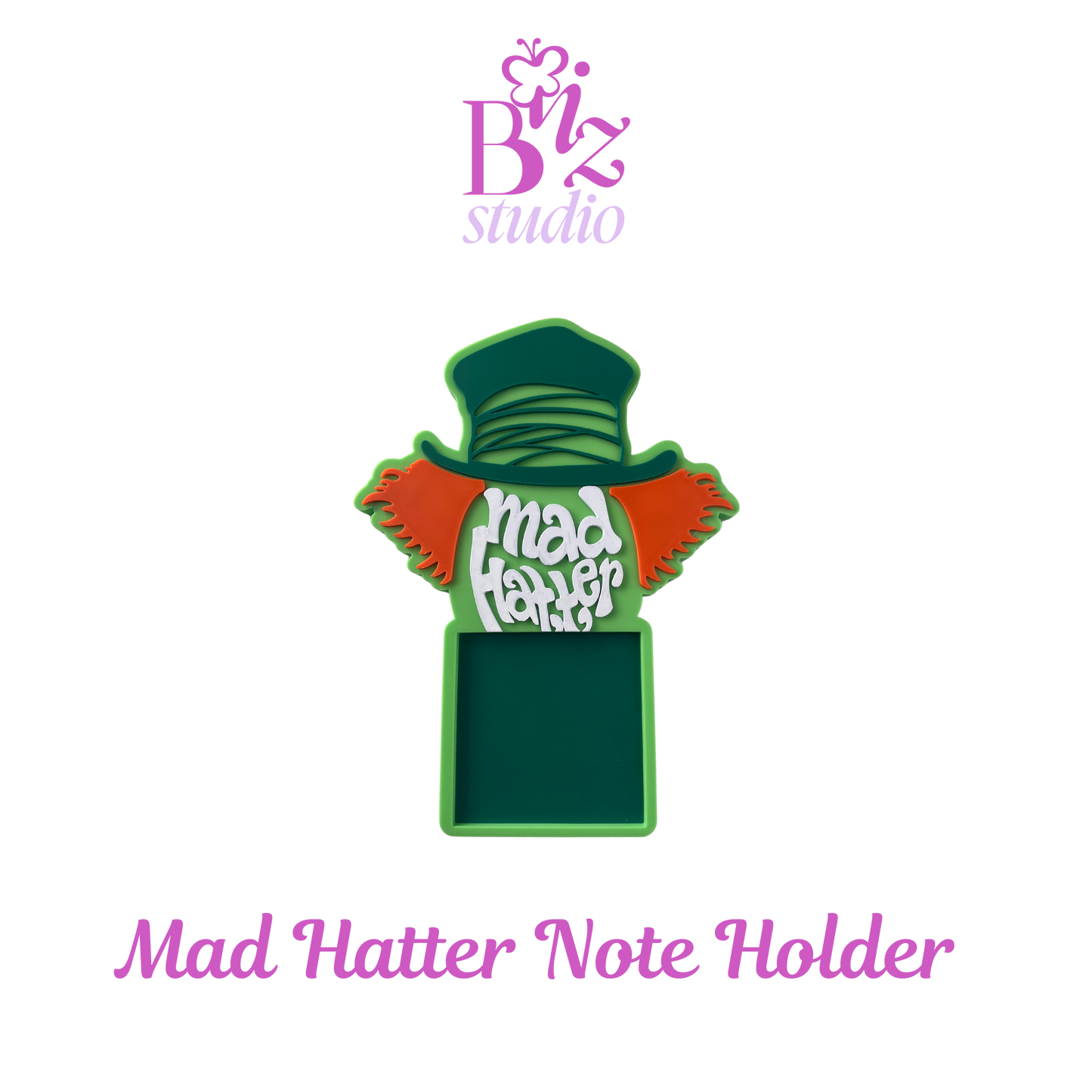 Mad Hatter 3D Sticky Note Holder