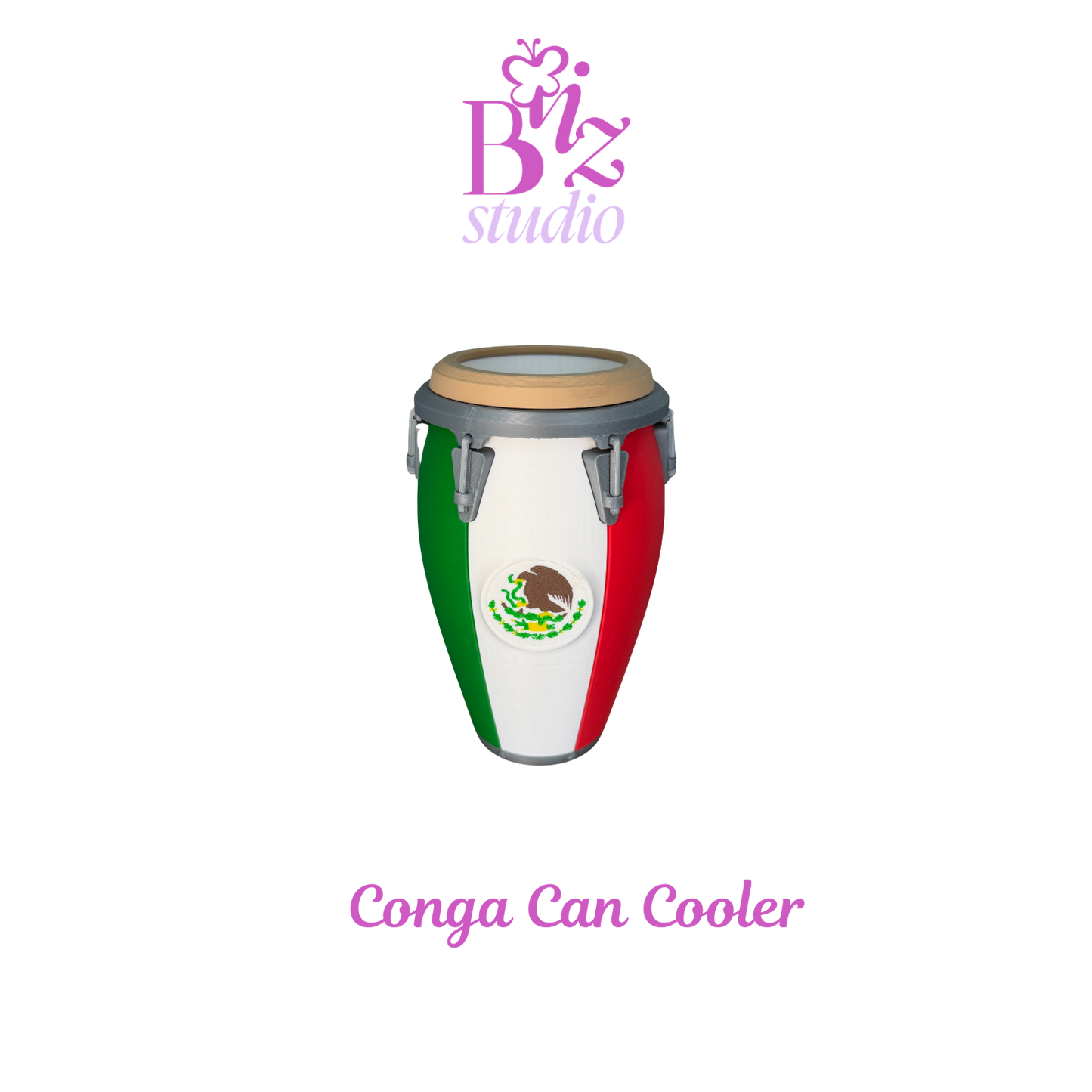 Mexico 3D Conga Can Cooler Holder