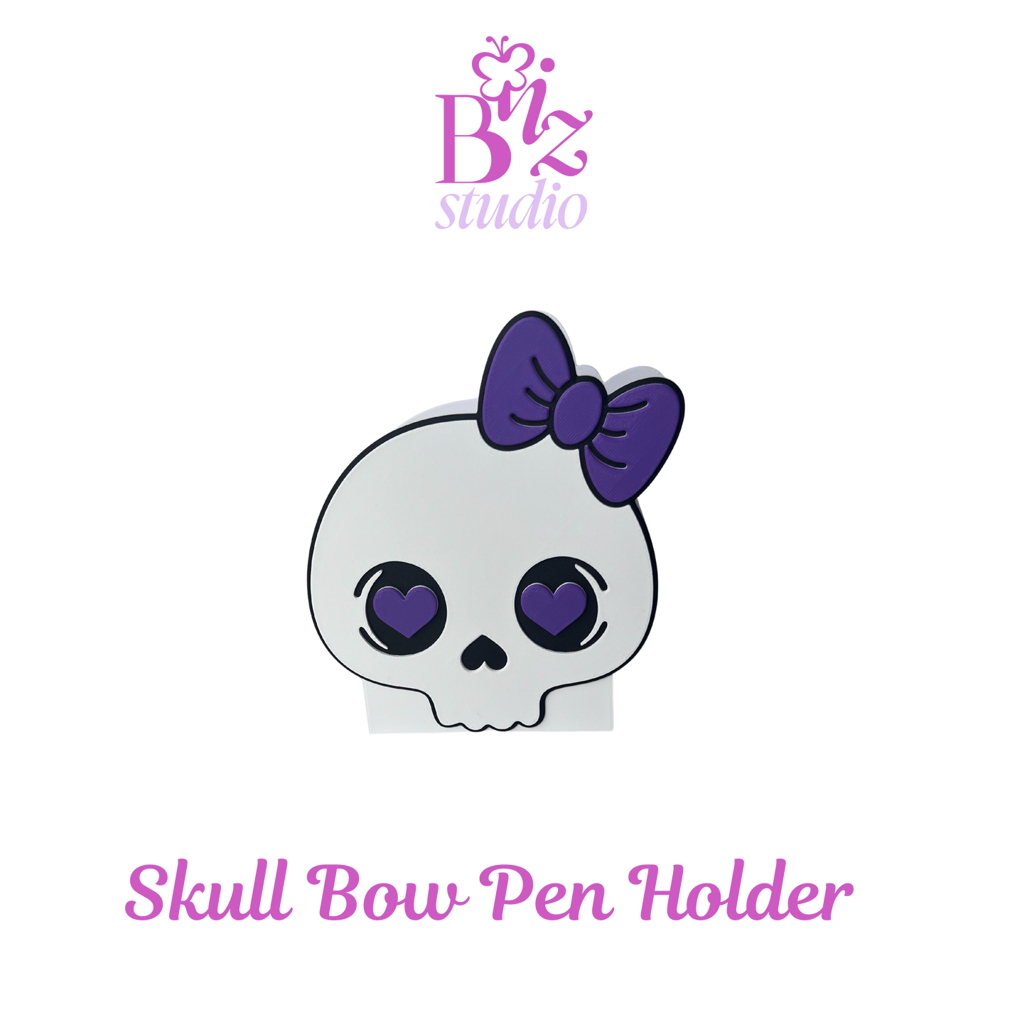 Skull Bow 3D Pen Holder
