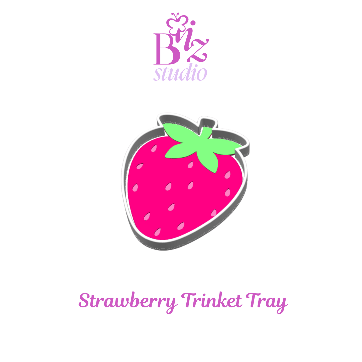 Strawberry 3D Trinket Tray