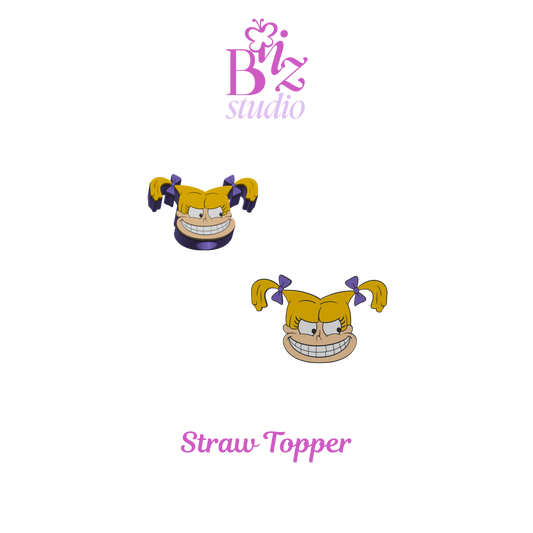 The Bossy 3D Straw Topper