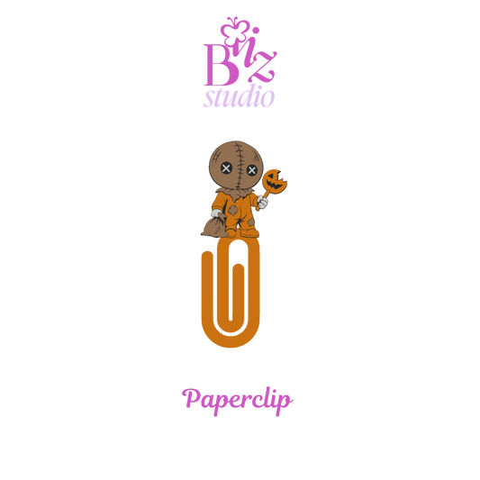 Burlap Boy 3D Paperclip Holder