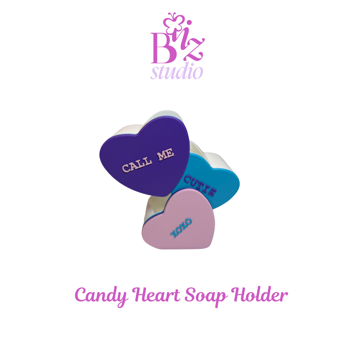 Candy Heart 3D Soap Holder
