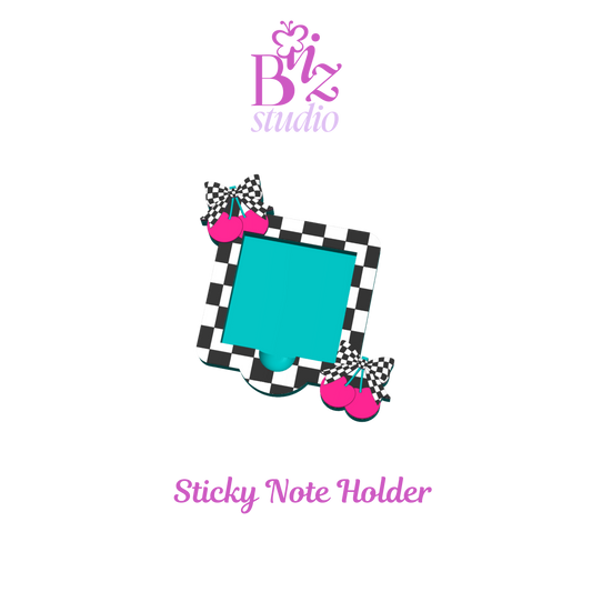 Checker Cherry 3D Note Holder