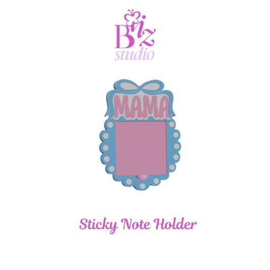 Mama 3D Sticky Note Holder