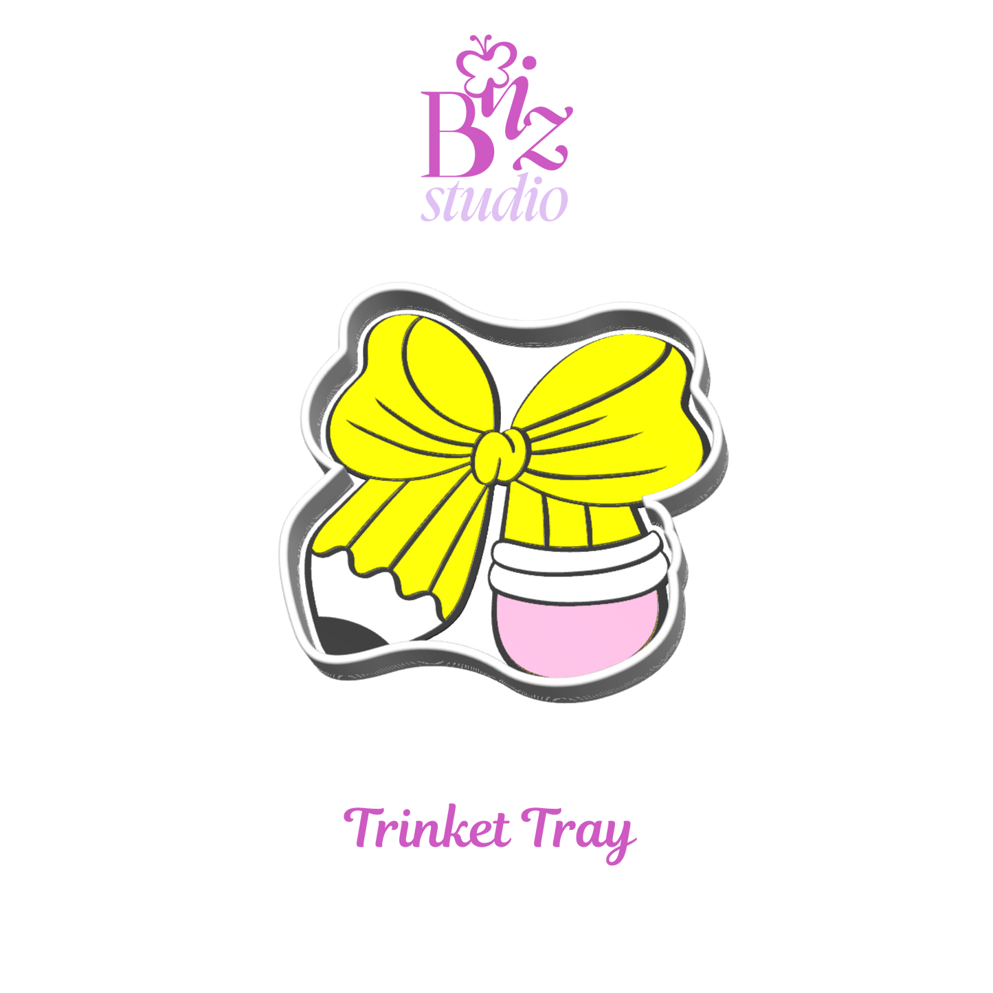 Pencil Bow 3D Trinket Tray