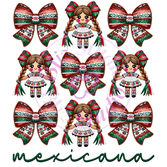 Mexican Bow Dolls DTF