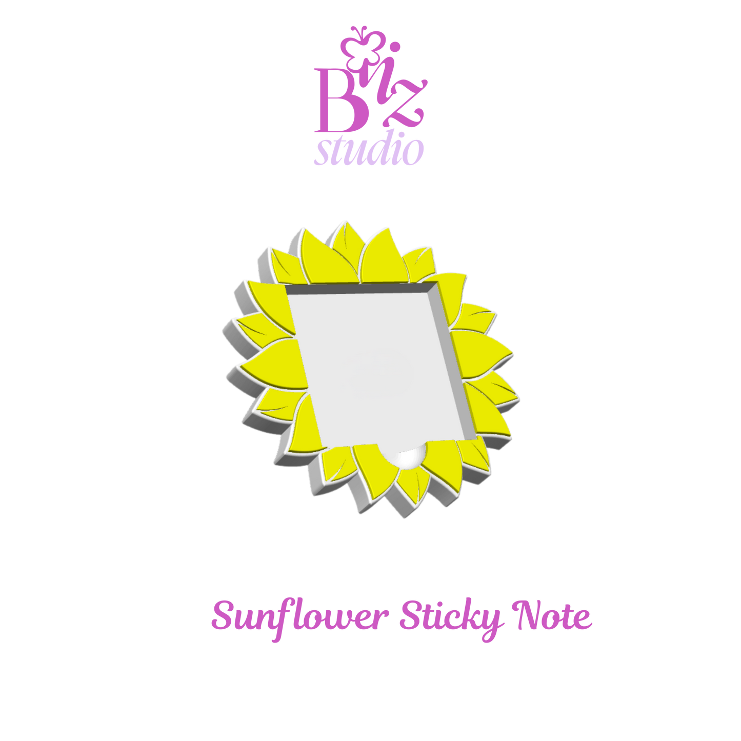 Sunflower 3D Note Holder