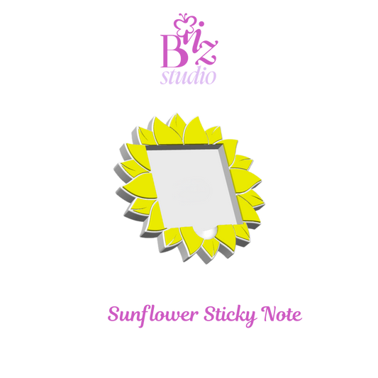 Sunflower 3D Note Holder