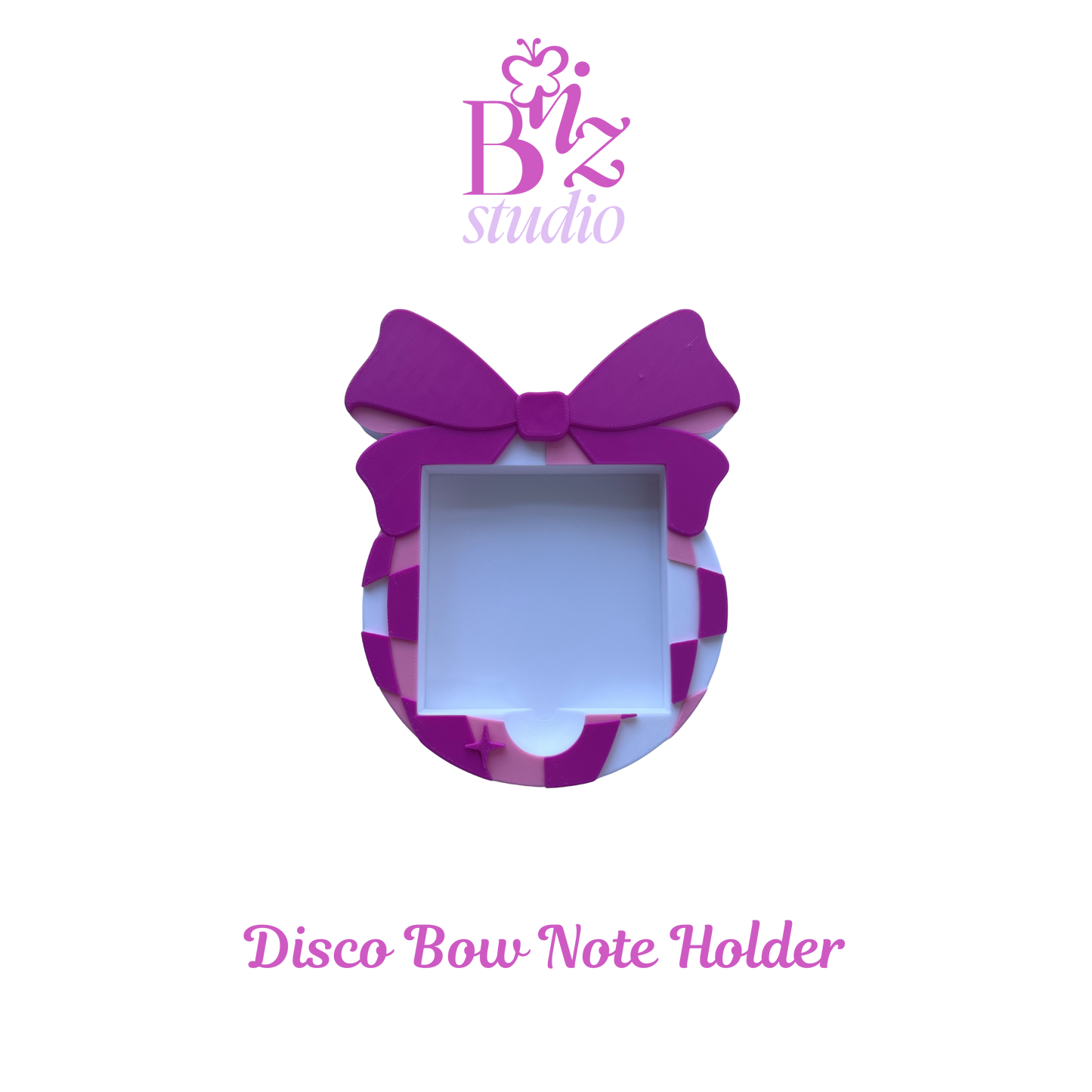 Disco Bow 3D Note Holder
