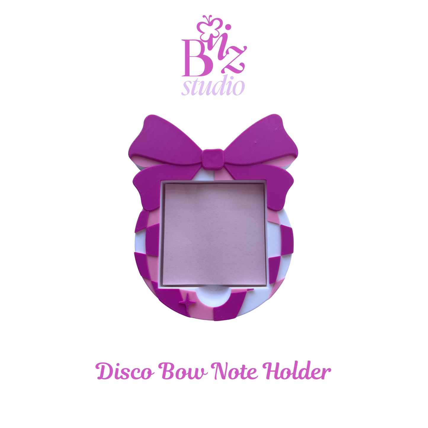 Disco Bow 3D Note Holder