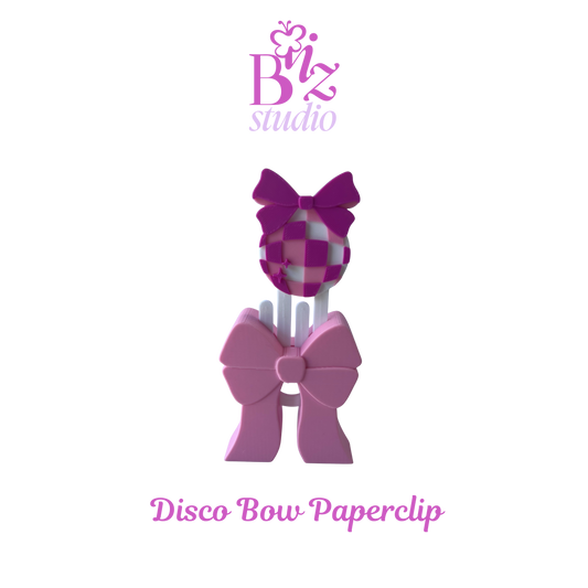 Disco Bow 3D Paperclip