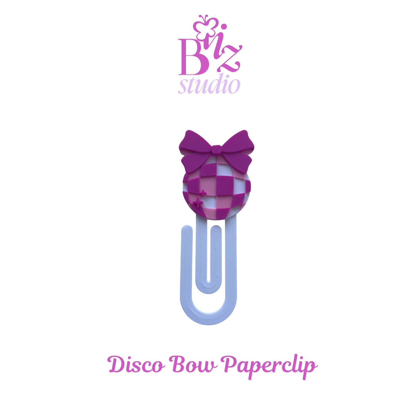 Disco Bow 3D Paperclip