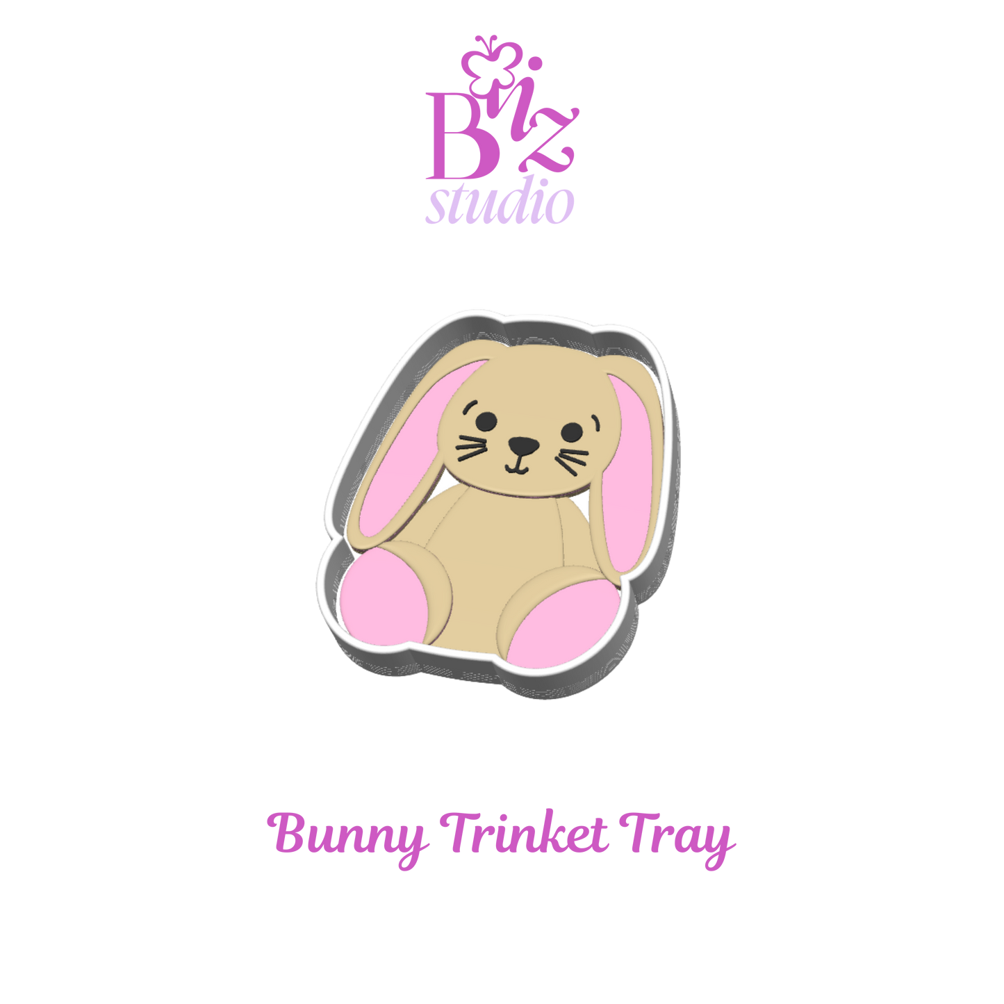 Bunny 3D Trinket Tray