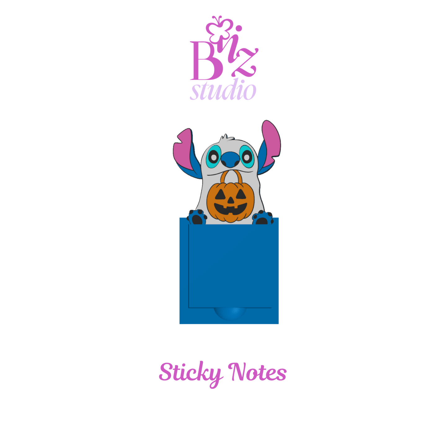 Blue Critter 3D Sticky Note Holder