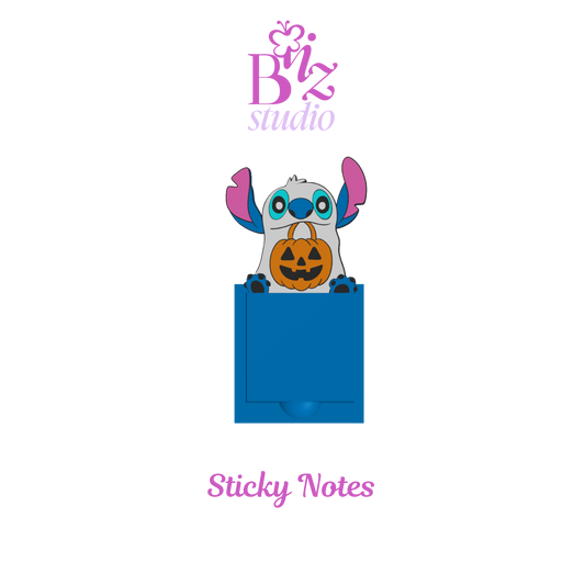 Blue Critter 3D Sticky Note Holder
