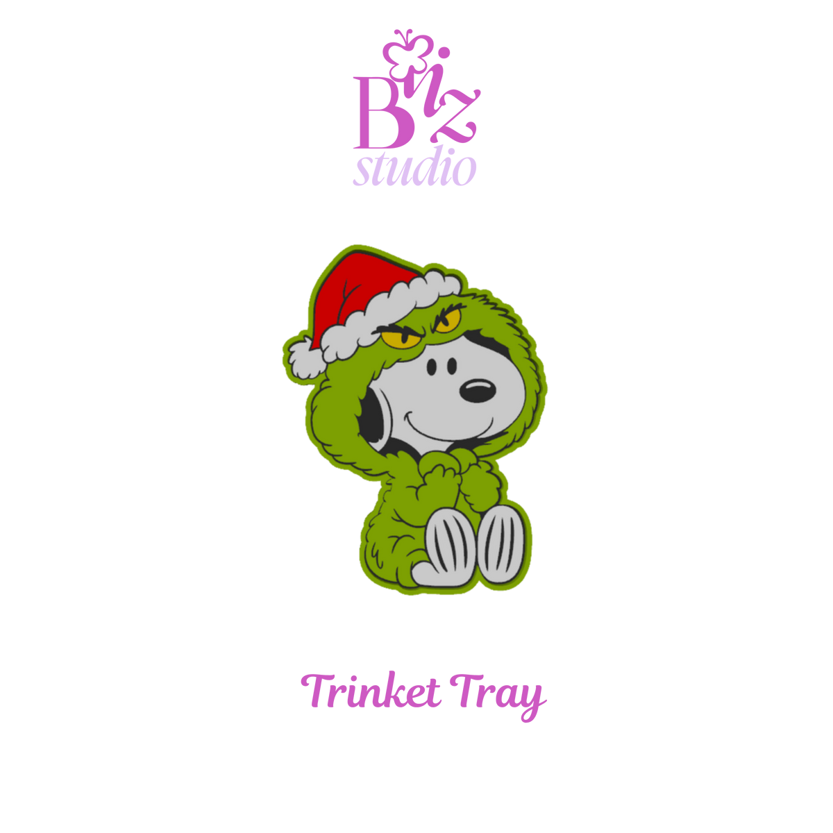 Merry Little Pup 3D Trinket Tray