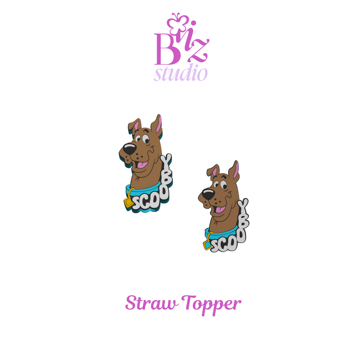 Biscuit Buddy 3D Straw Topper