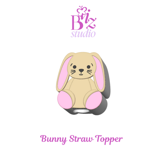Bunny 3D Straw Topper