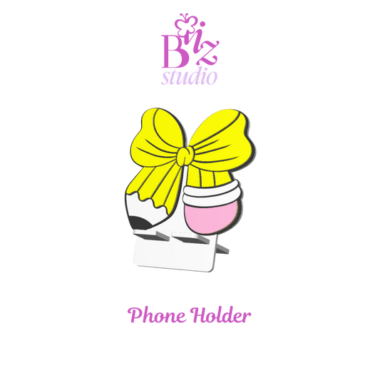 Pencil Bow 3D Phone Holder