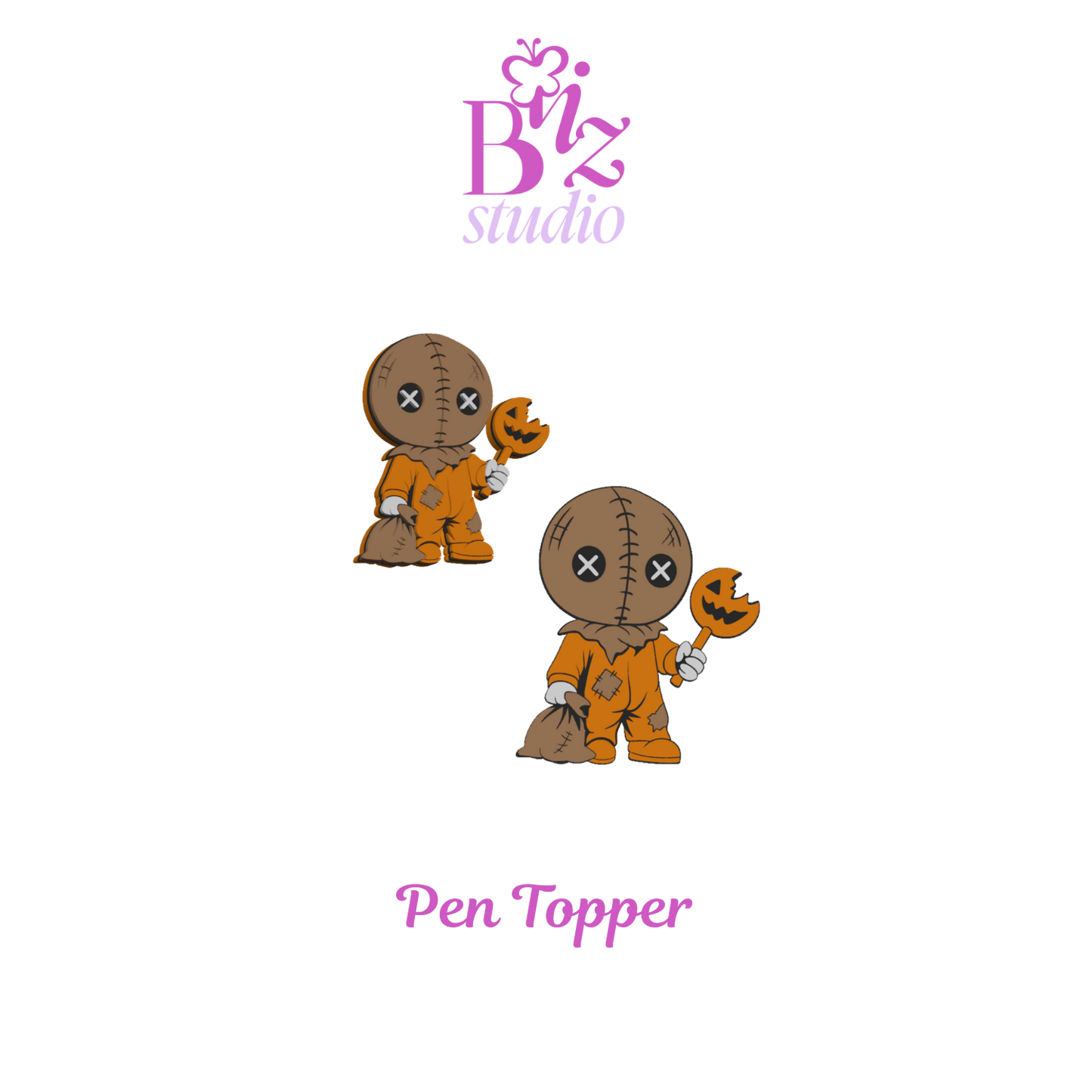 Burlap Boy 3D Pen Topper