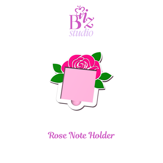 Rose 3D Note Holder