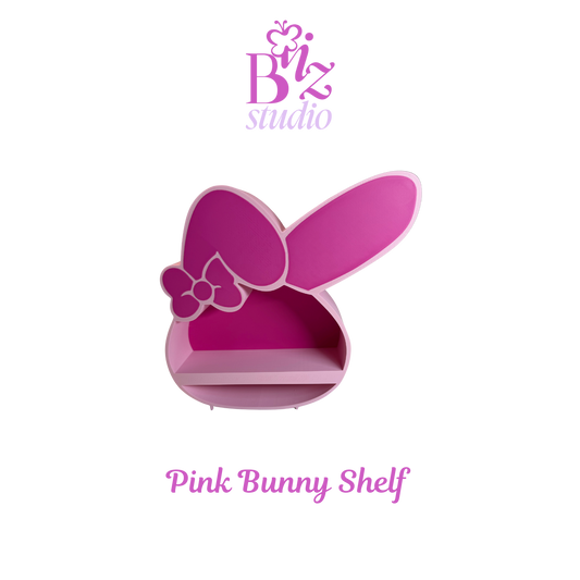 Pink Bunny 3D Shelf