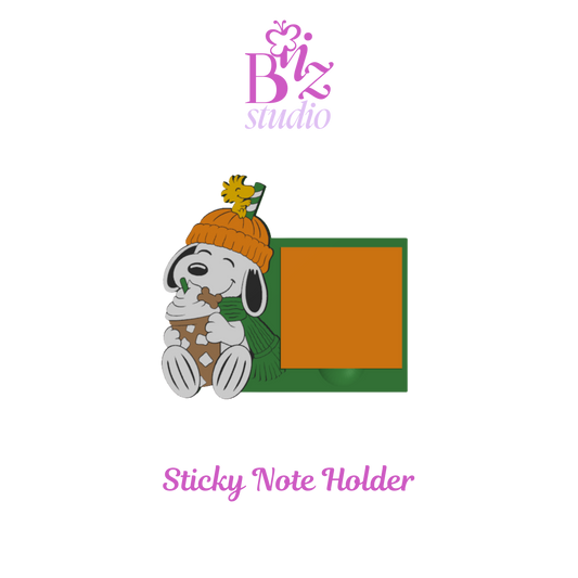 Coffee Pup 3D Sticky Note Holder