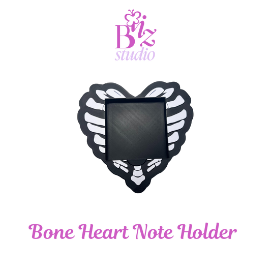 Bone Heart Skeleton 3D Sticky Note Holder