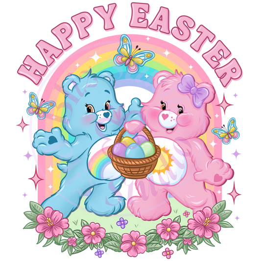 Happy Easter Care Bears DTF