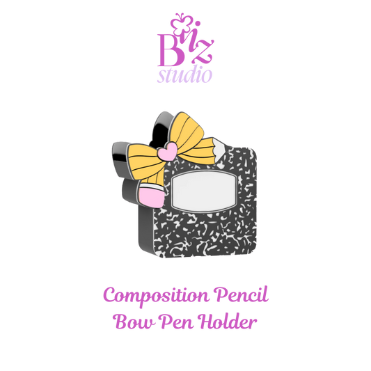Composition Pencil Bow 3D Pen Holder