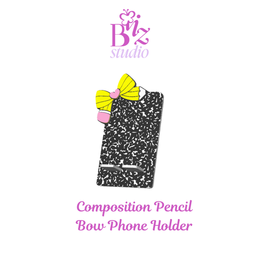 Composition Pencil Bow 3D Phone Holder