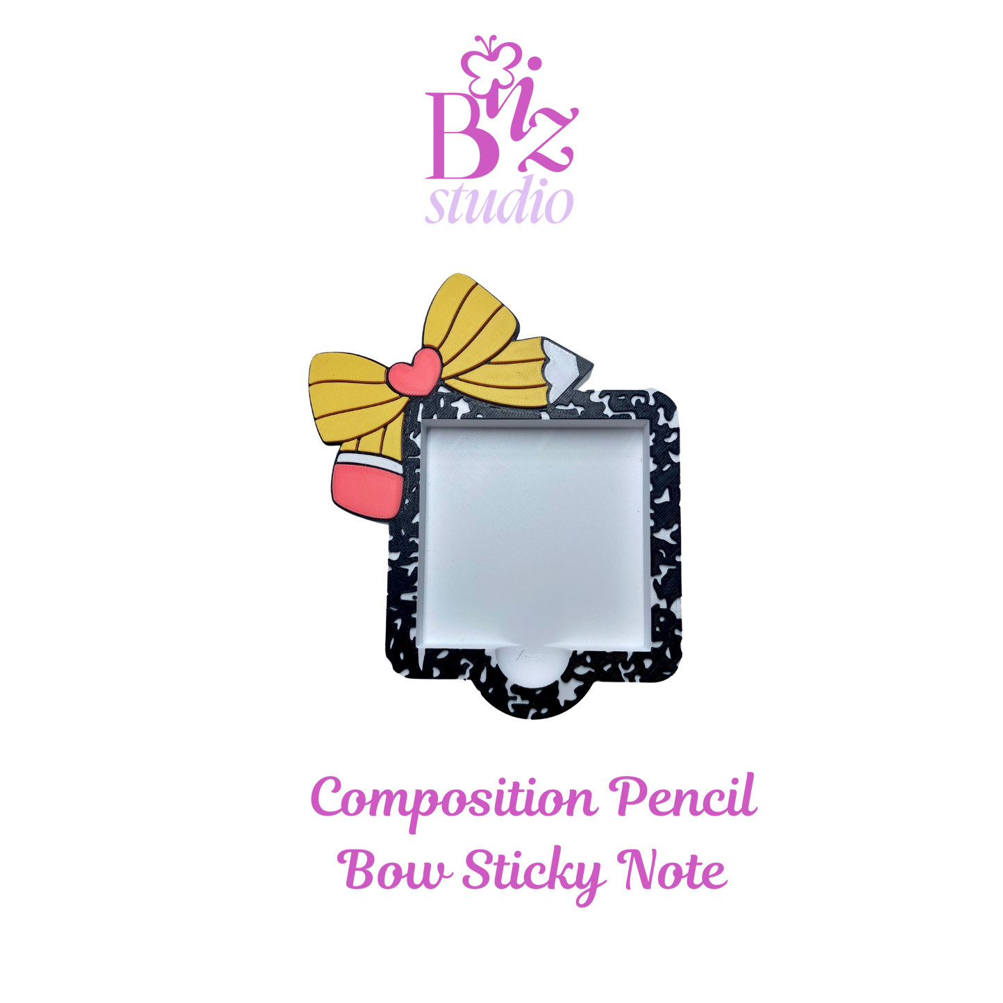 Composition Pencil Bow 3D Note Holder