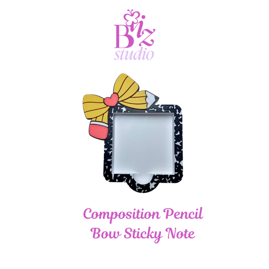 Composition Pencil Bow 3D Note Holder